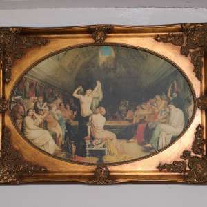 Framed Neoclassical Print and Frame
