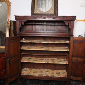 Gothic Revival Oak Cabinet