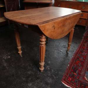 19th-Century French Drop-Leaf Dining Table