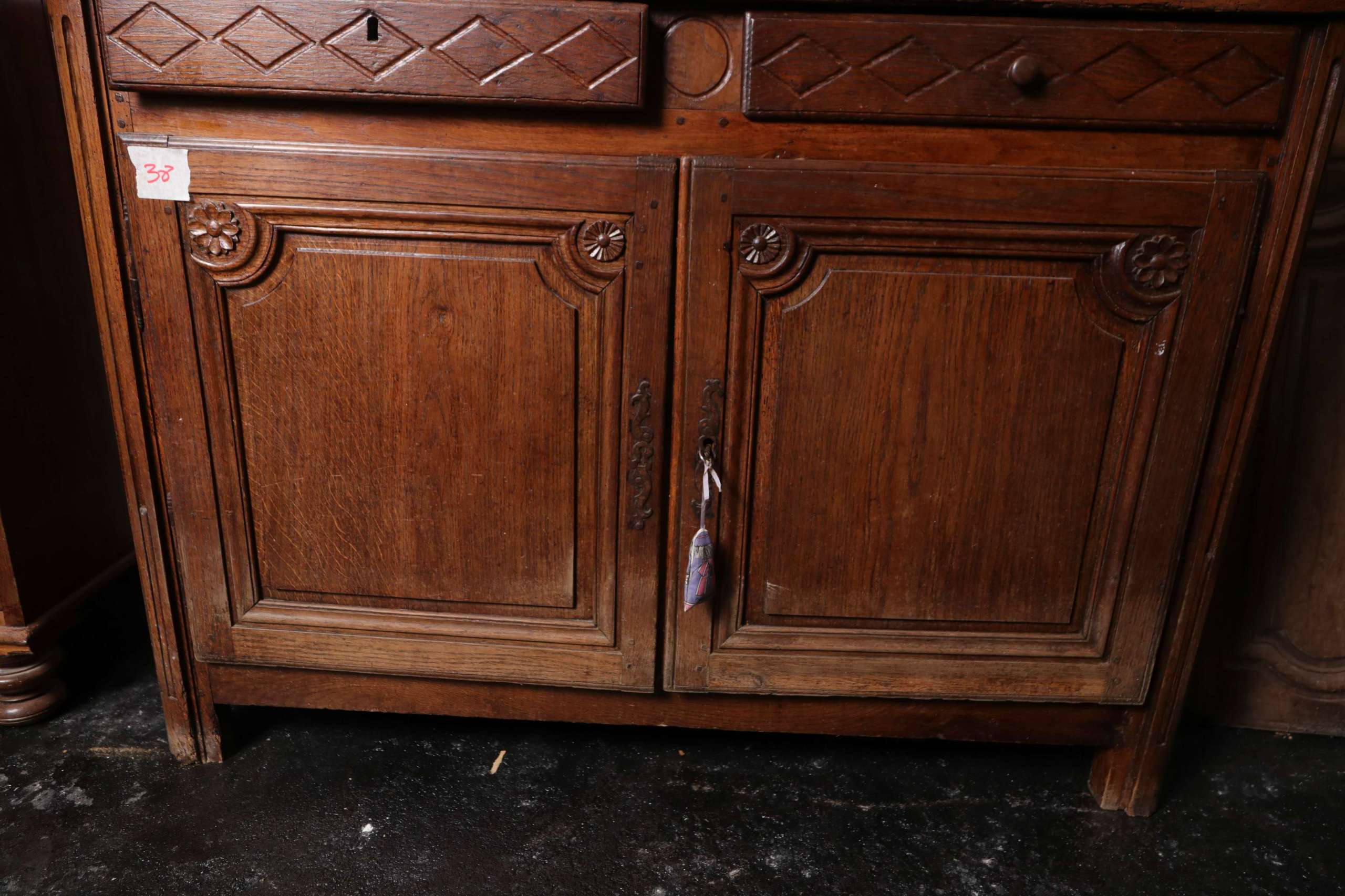 Elegant Louis XV French Oak Sideboard - Image 9