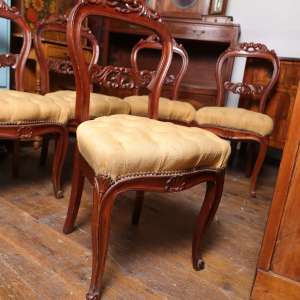 Victorian Rococo Revival dining chairs