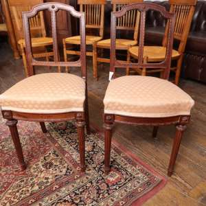 Louis XVI-style side chairs